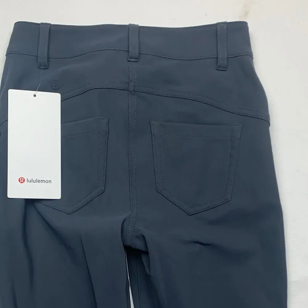 Lululemon size 24 new City Sleek Slim-Fit High-Rise Pant gray riding athletic